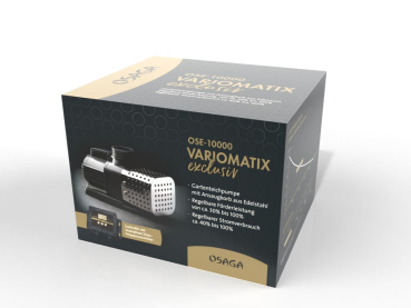 Osaga Teichfilter- und Umwälzpumpe mit Ansaugkorb aus Edelstahl OSE-25000 VX
