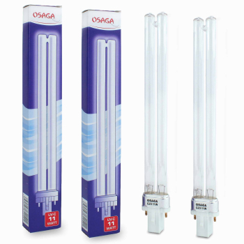 2 PIECE UVC lamp 11 watt PL, UVC lamp replacement