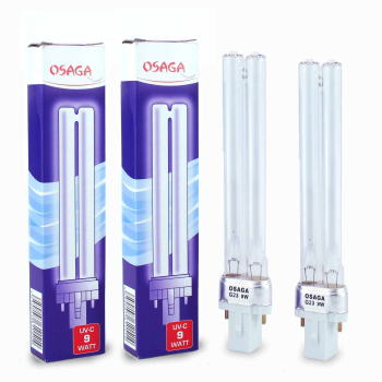 2 piece UVC Replacement Lamp 9 Watt PL, UVC lamp