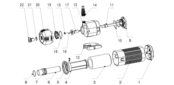 Osaga UVC-Springbrunnenpumpe 2000 l/h