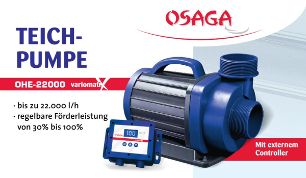 Osaga Umwälzpumpe für Nass- und Trockenaufstellung OHE-22000 VX