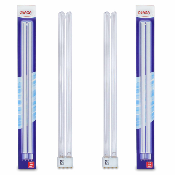 2 PIECE UVC Replacement Lamp 55 watt PL, UVC lamp